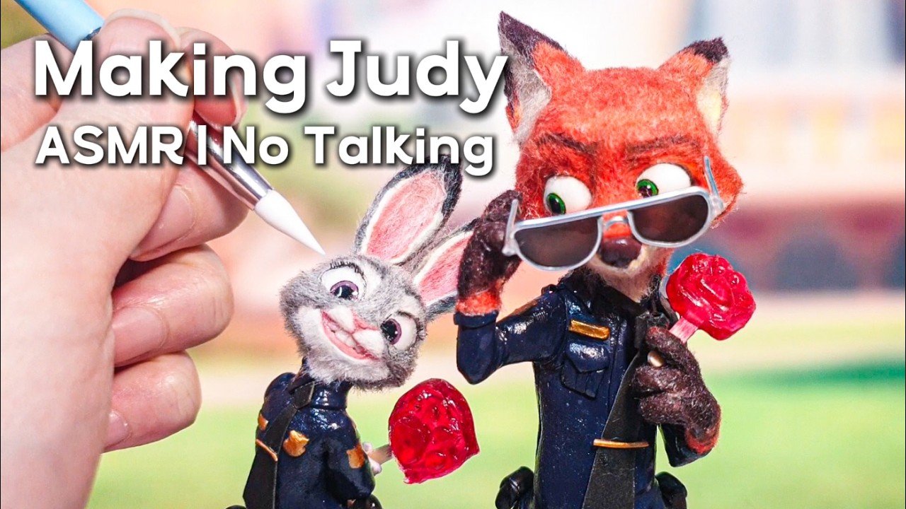 [ASMR] Making Judy Hopps Figure DIY (Zootopia Clay Art)