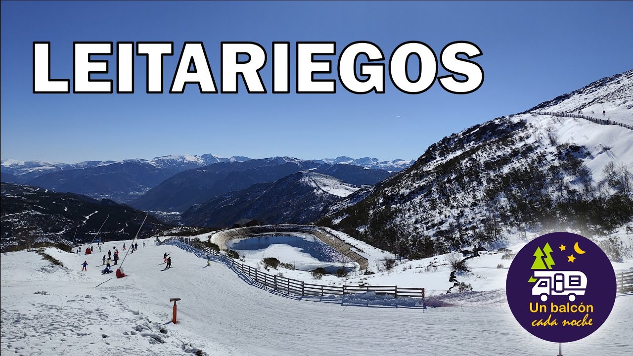 Leitariegos en autocaravana, vamos a la nieve y a esquiar en León, y una parada en As Nogais en Lugo