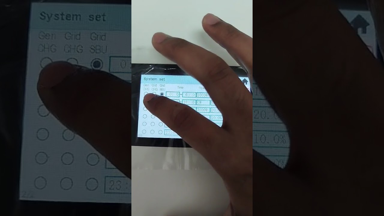How to charge the Battery from Grid using the SBU Setting