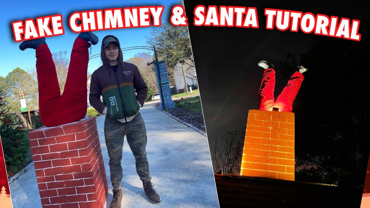 FAKE CHIMNEY & SANTA TUTORIAL!