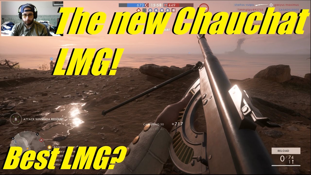 Battlefield 1 - Trying the new Chauchat Low weight LMG! | Best support gun now?