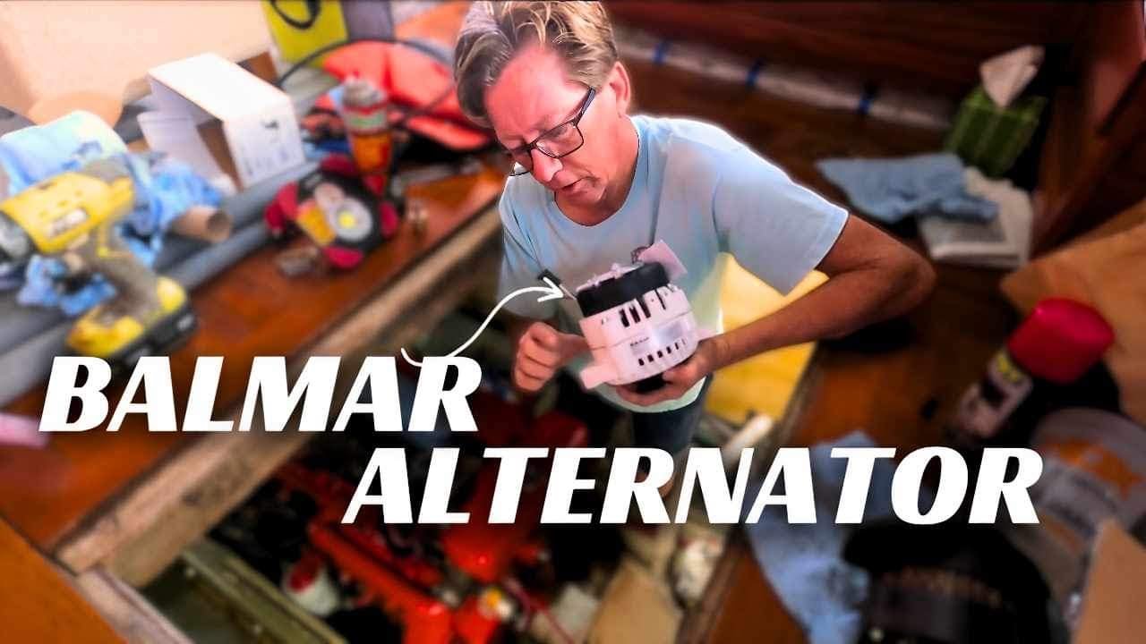 How to Install a Balmar 621 Series Alternator, Ep-249