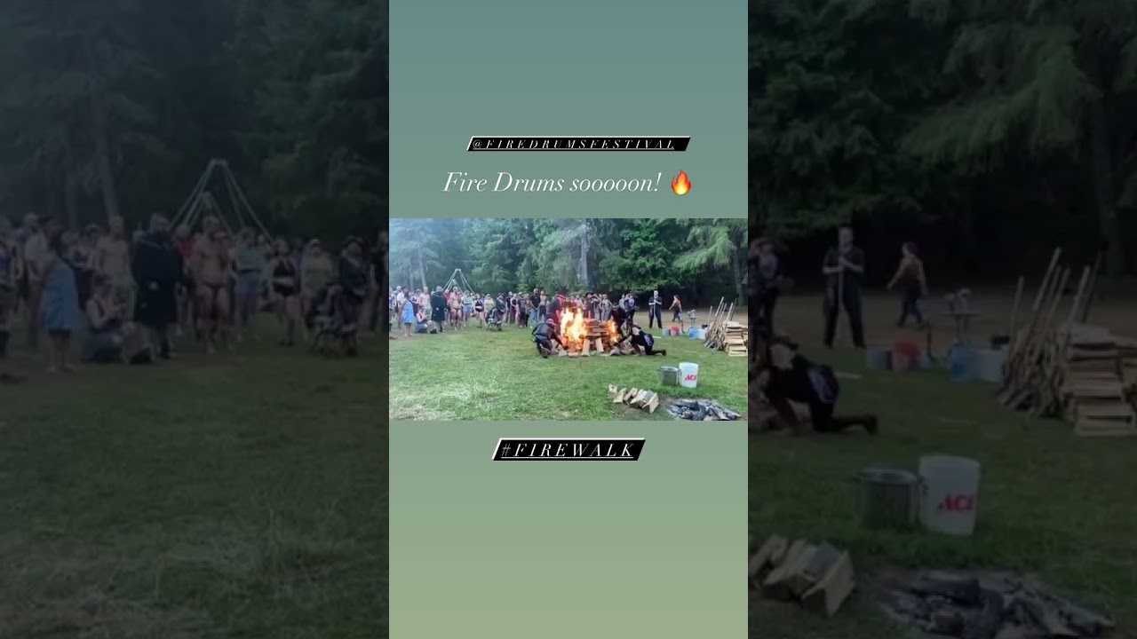 Fire Drums Ceremony Firewalk lighting