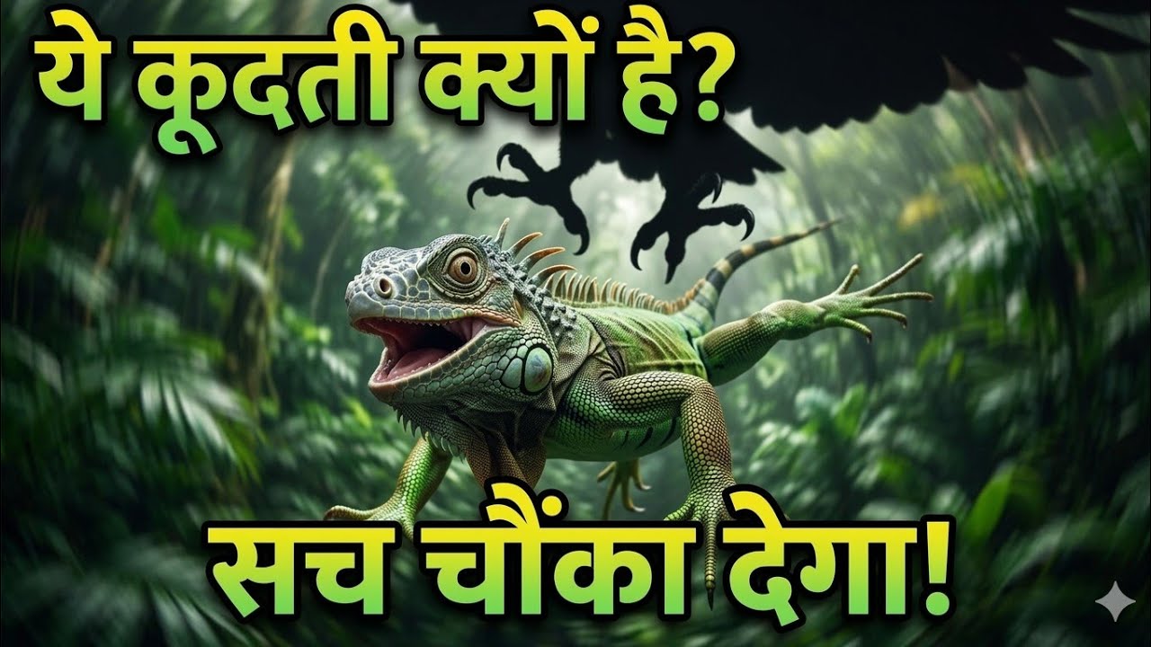 Green Iguana Secret 🦎 | How It Escapes Danger #AnimalFacts