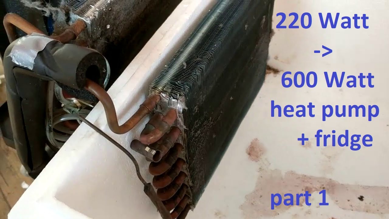 turning a 220 Watt dehumidifier into a 600 Watt fridge/heatpump (part 1)