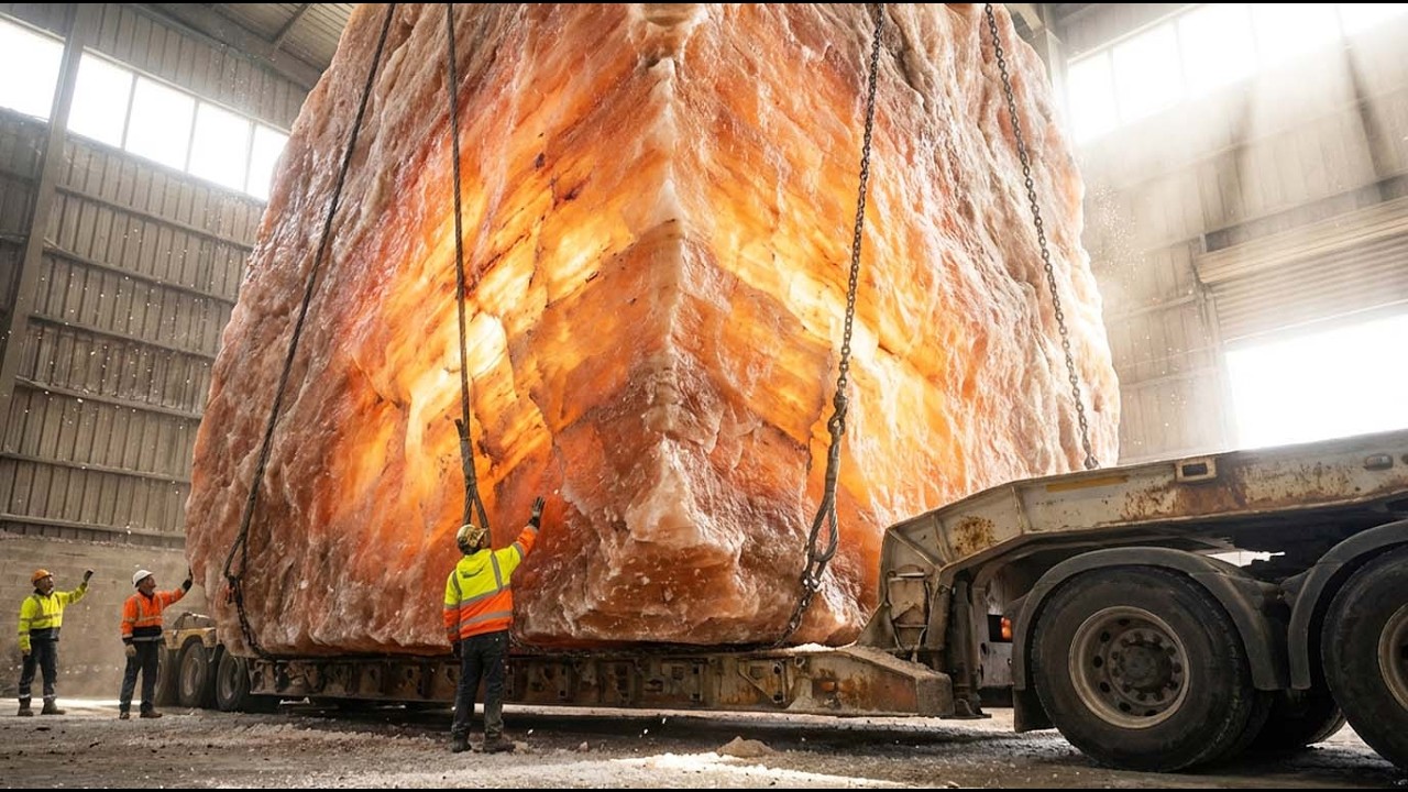How Millions of Tons of Himalayan Salt Are Mined to Create Beautiful Salt Lamps!