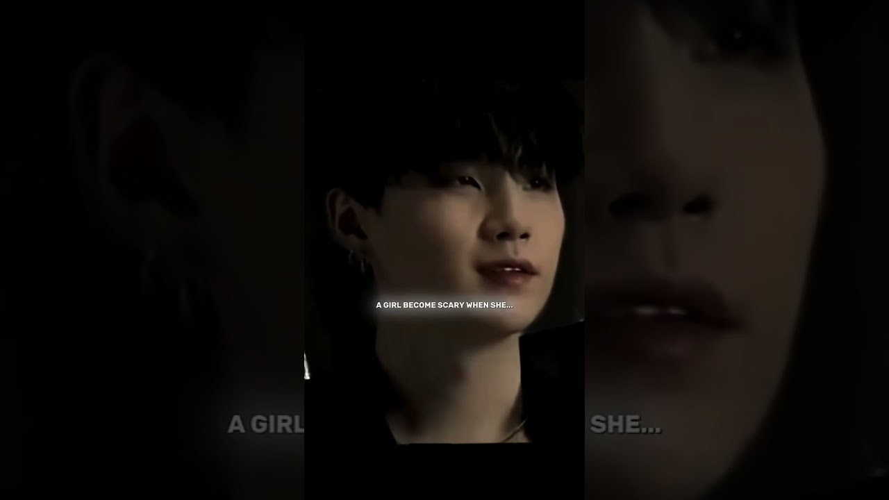 ☠️..A girl become scary when she  🌚..........#shorts #suga #btsarmy
