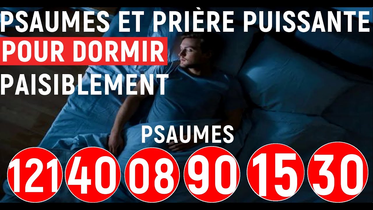 Laissez jouer cette prière pendant que vous dormez,  pour dormir paisiblement