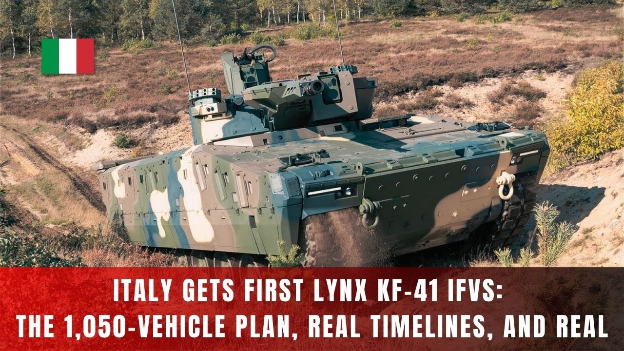 Итальянский истребитель Lynx KF-41 прибыл: почему для производства 1050 БМП потребуется до 2040 г...
