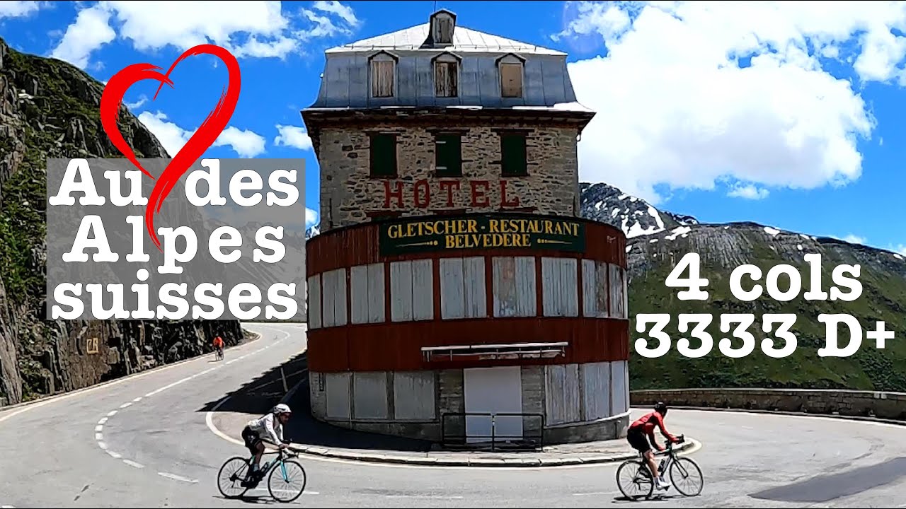 Nufenen-Gothard-Furka-Grimsel: je monte en vélo les mythiques cols suisses