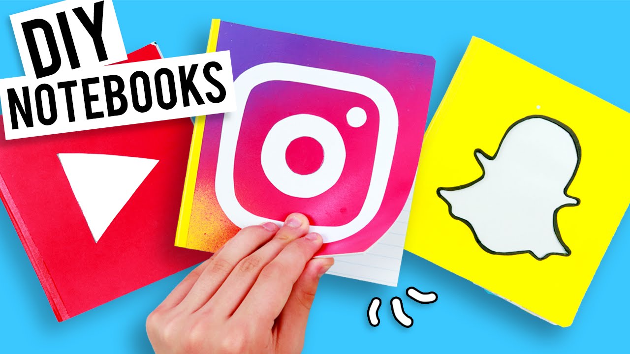 DIY Social Media Notebooks - Back to School!