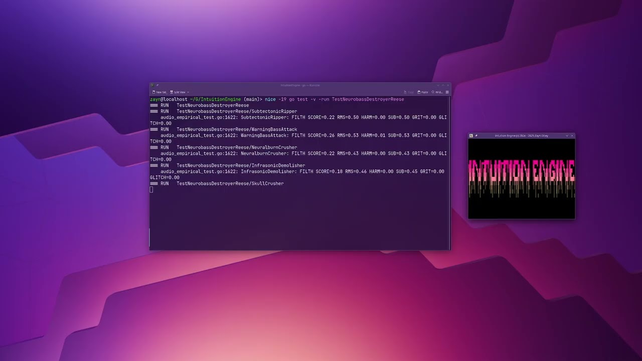 EXTREME NEUROBASS DESTROYER TEST - Intuition Engine Audio Chip/Soft Synth Overdrive Algorithm Demo
