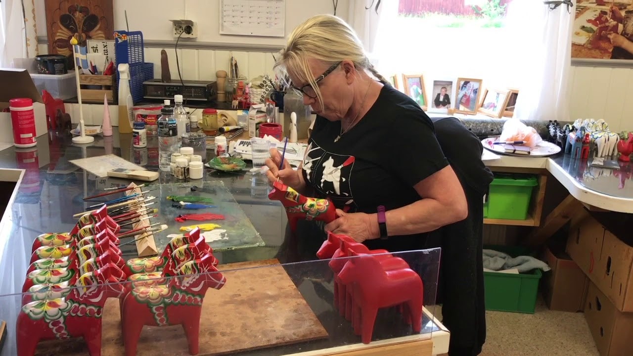The Dala Horse Factory in Nusnäs Sweden