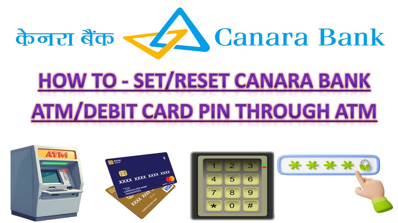 Canara Bank ATM Card pin generate | How To - Set /Reset Canara Bank ATM / Debit Card PIN through ATM