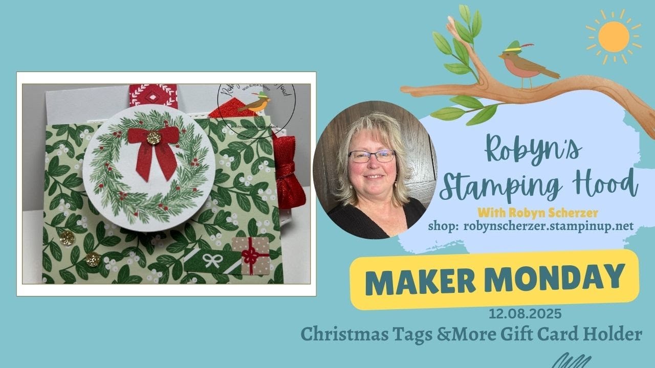Подставки для подарочных карт Stampin' Up! Christmas Tags & More - Часть 2. Подставки для подароч...