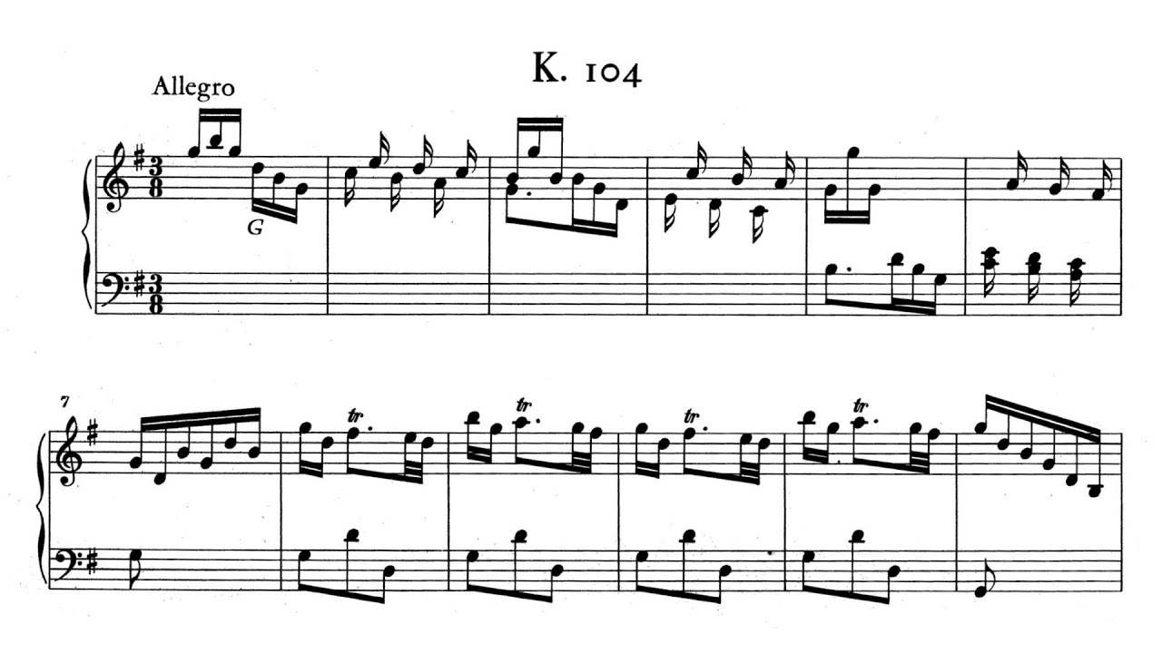 Scarlatti: Keyboard Sonata in G major, K.104