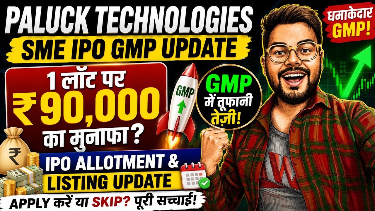 Paluck Technologies SME IPO Live GMP Today | Listing Gain & Subscription Status