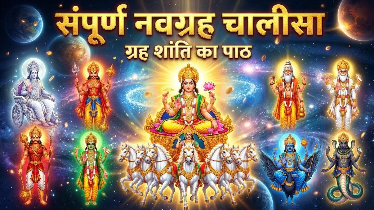 संपूर्ण नवग्रह चालीसा | Navgrah Chalisa Superfast 3 Minutes | ग्रह दोष शांति हेतु पाठ