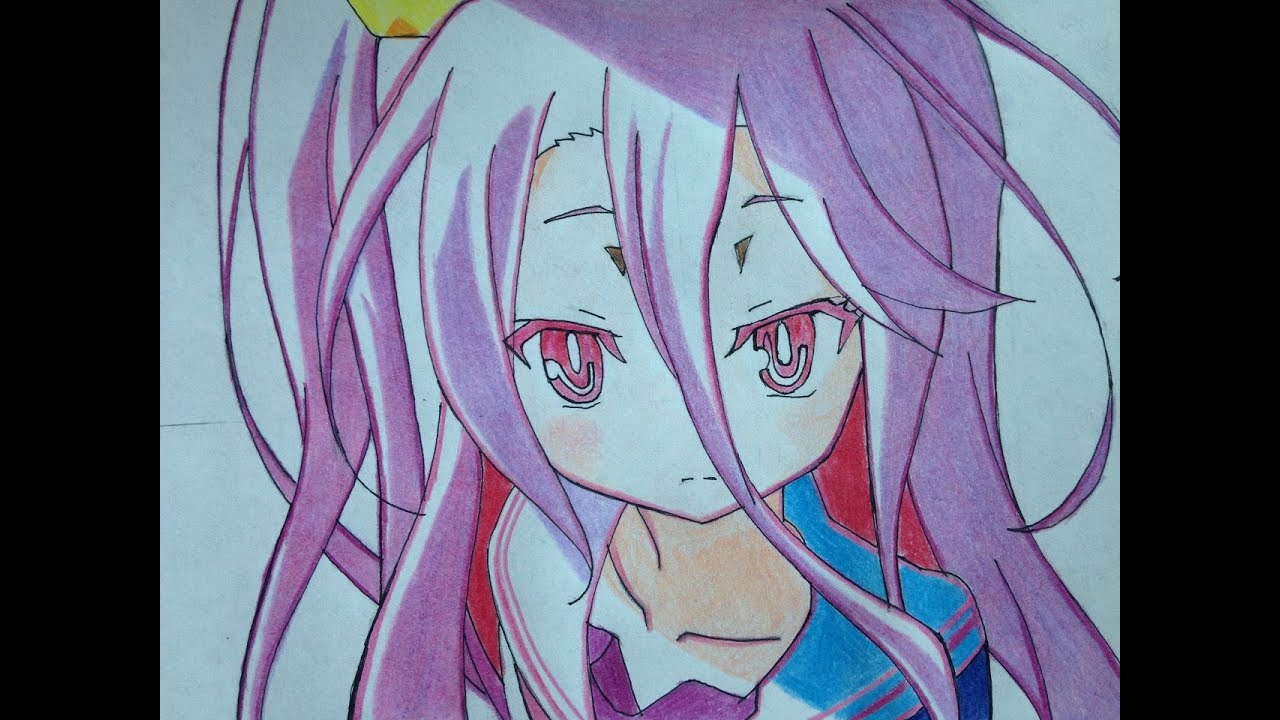 how to draw Shiro no game no life