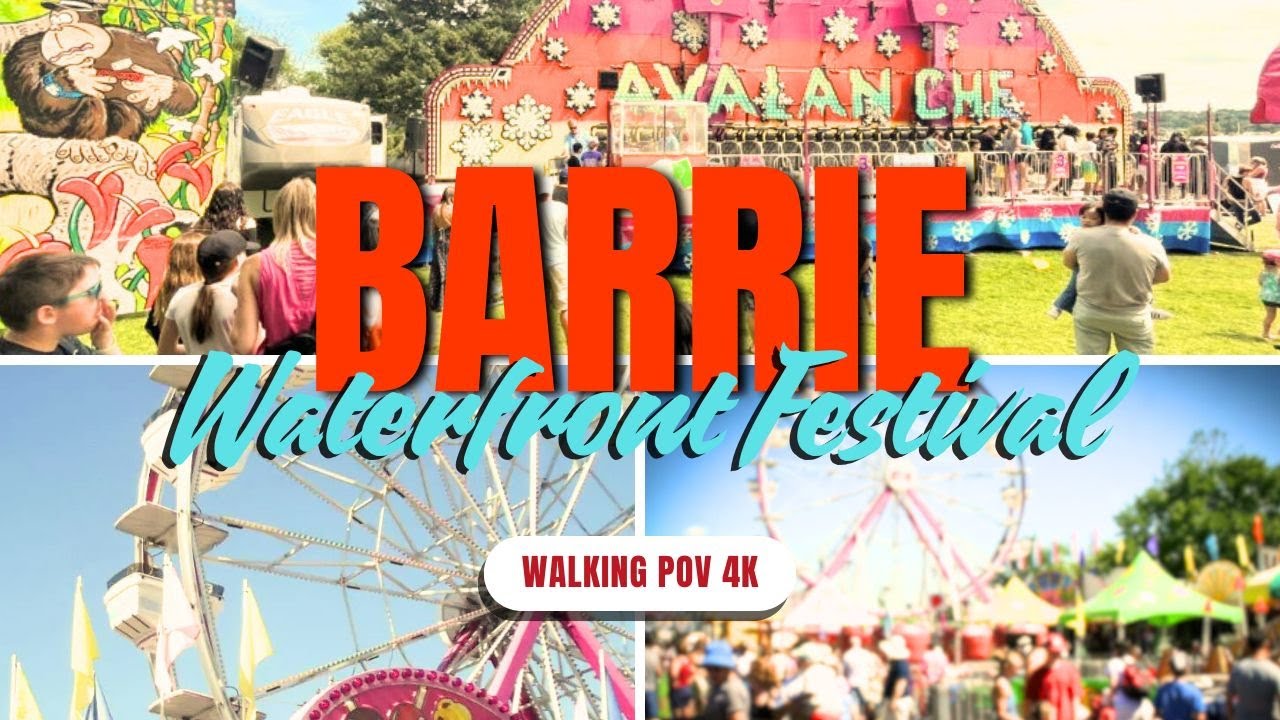 Barrie Waterfront Festival 2025 | Kempenfest | Walking Tour | 4K | Canada
