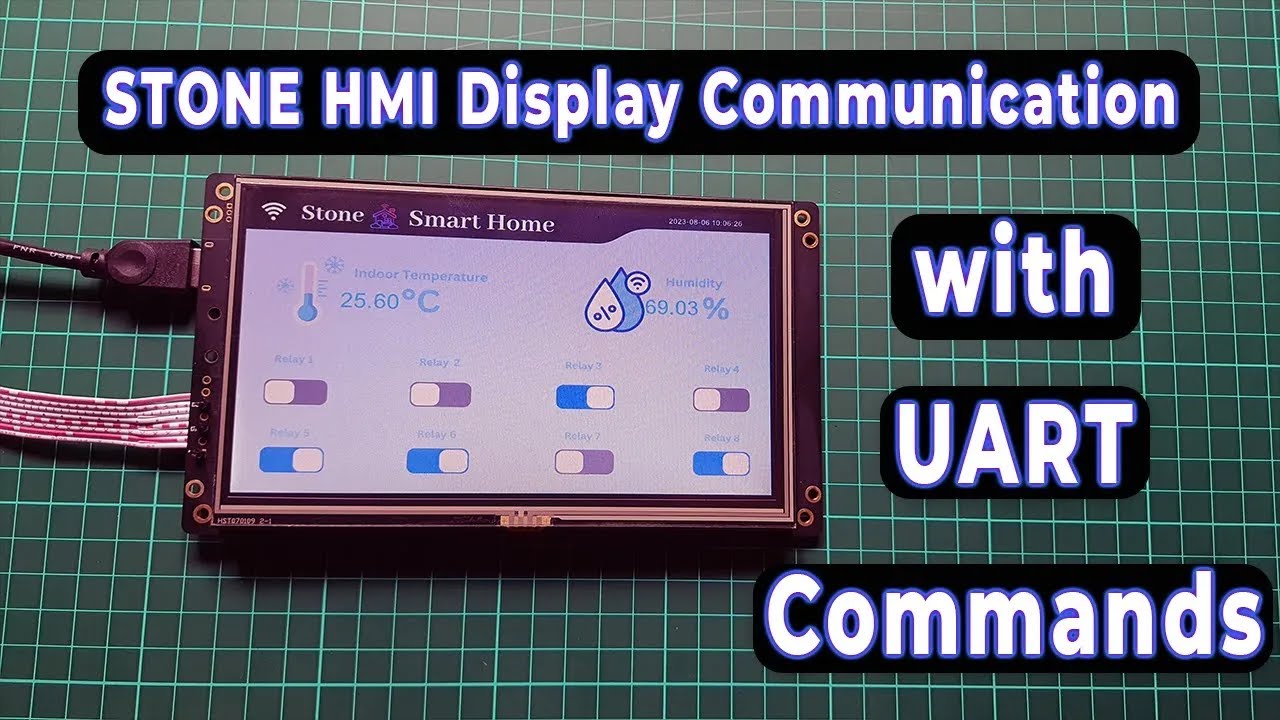 Design UI with Stone Designer Software & UART Communication for HMI Display