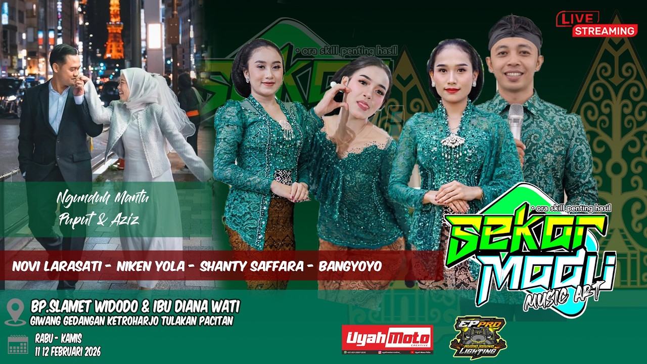 LIVE! - SEKAR MADU MUSIC - NGUNDUH MANTU PUPUT & AZIZ - KETROHARJO TULAKAN - EP AUDIO