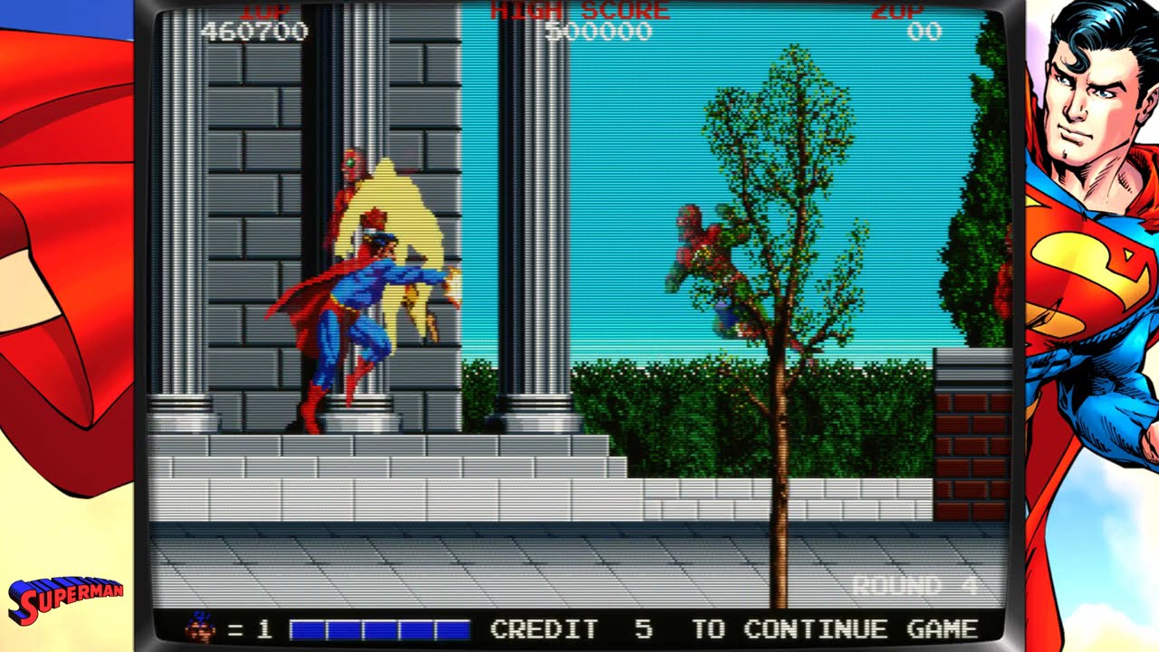 Superman (World) - P1 Gameplay (MAME 0.286)