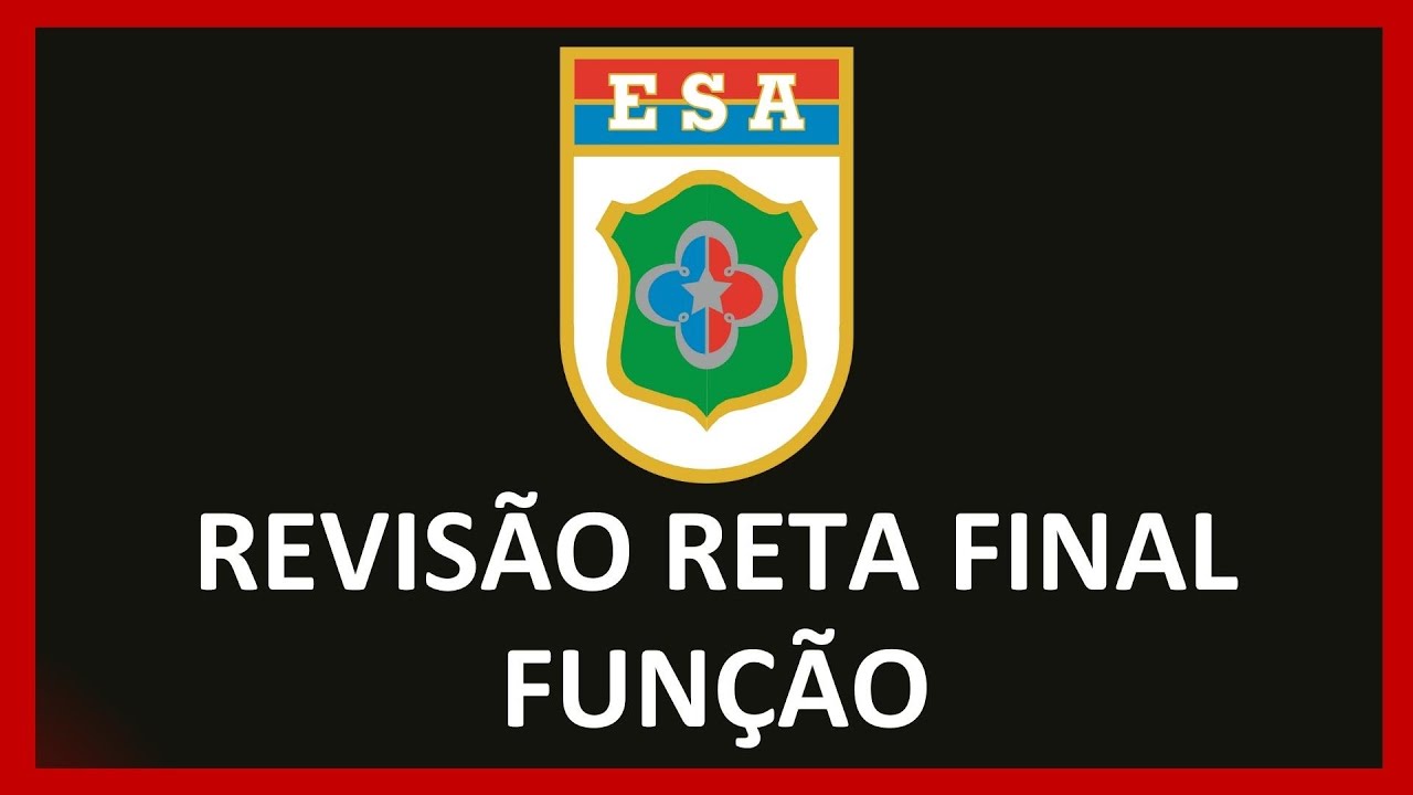 Revisão para ESA - Função (Esse assunto sempre cai)