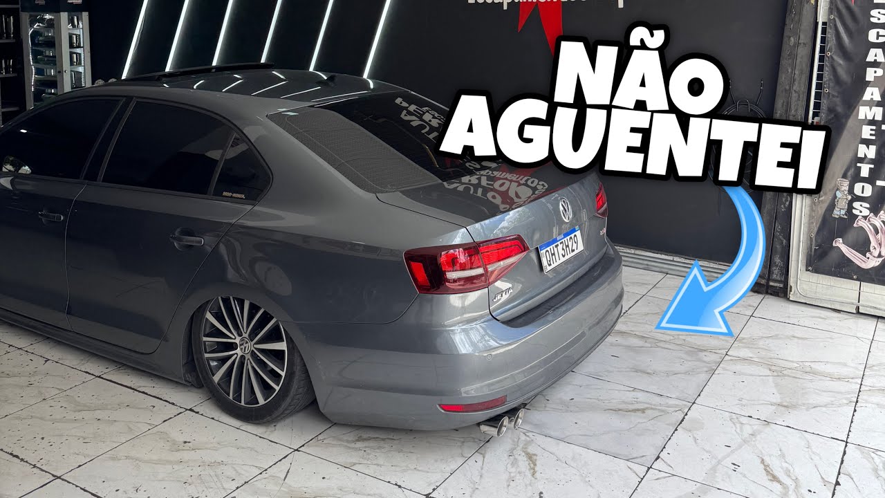 TIVE QUE DIMINUIR O BARULHO DO ESCAPE DO MEU JETTA TSI , SE LIGA COMO FICOU