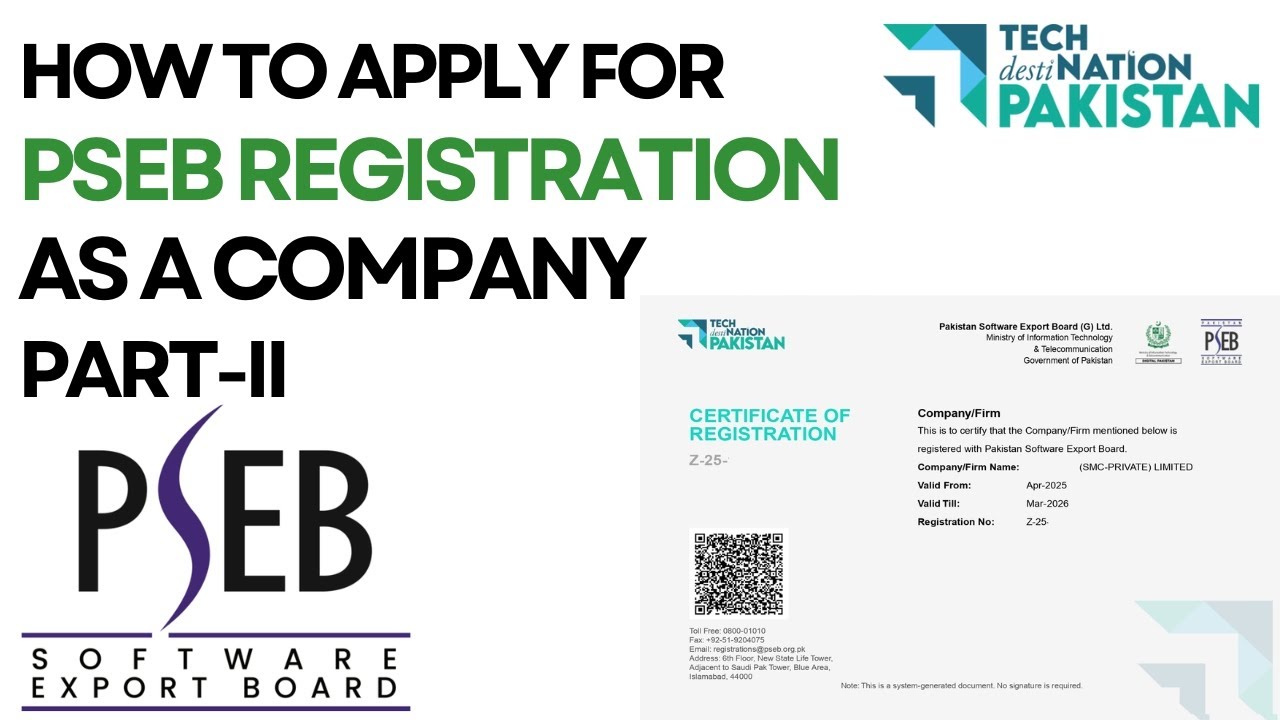 PSEB Company Registration (Part-II) | How to register company in PSEB | Software House Registration