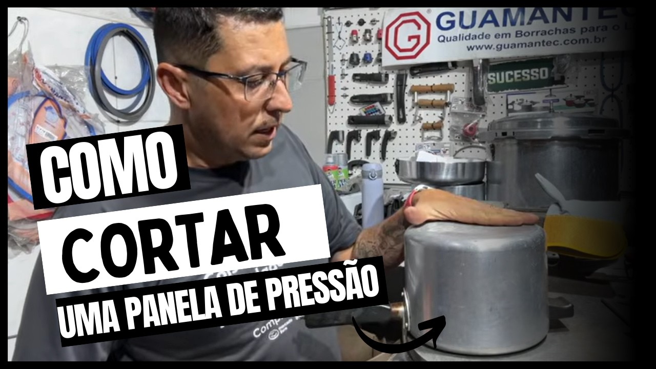 COMO CORTAR UMA PANELA DE PRESSÃO | OFICINA DE PANELAS RICARDO