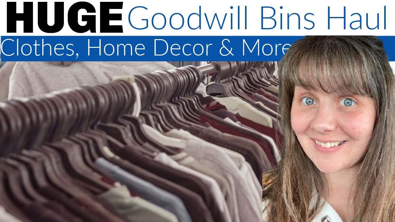 HUGE Goodwill Bins Haul! Clothes, Toys, Books, Home Decor, & More!