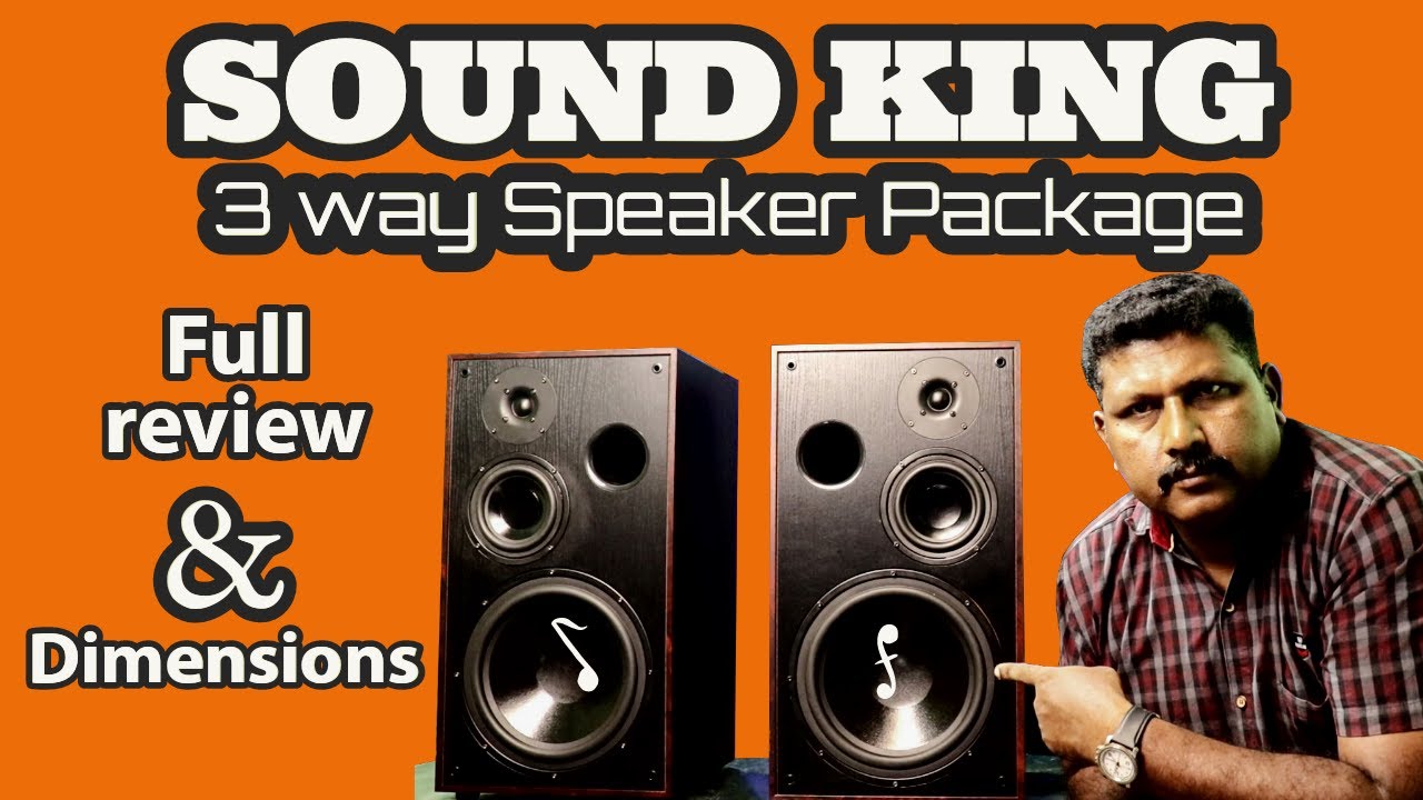 SOUND KING -  3 WAY SPEAKER PACKAGE #projectwonders