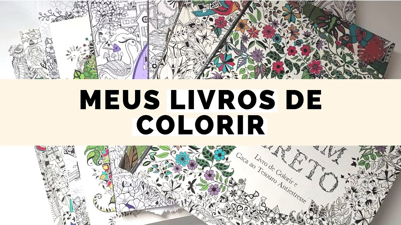 Livros para colorir: Minha coleção de livros de colorir Johanna Basford + Meus coloridos