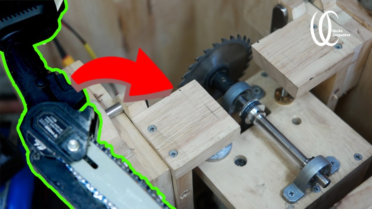 Replace the mini table saw with a BLDC motor and increase power.
