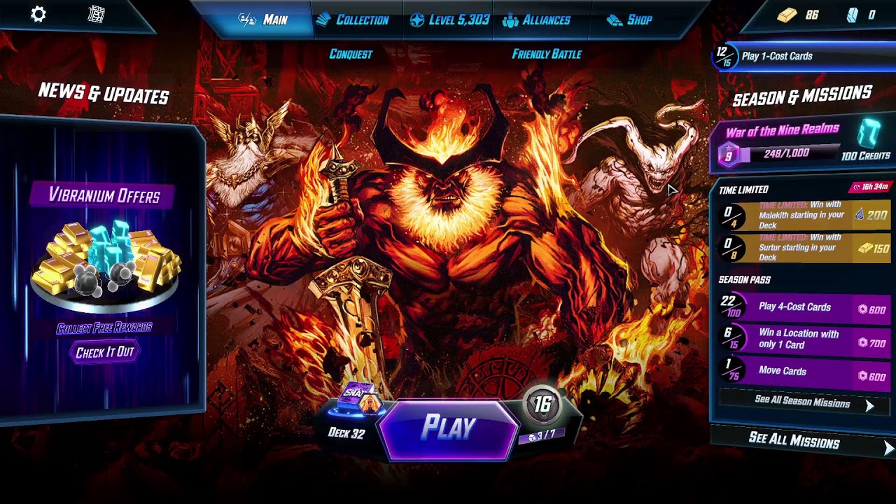 Marvel Snap| Using my Modok and Hela deck on the ladder to try to get to level 30