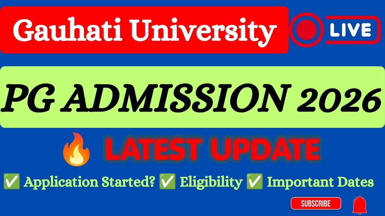Guwahati University PG Admission 2026 | GUPGET 2026 @E-Pathshala