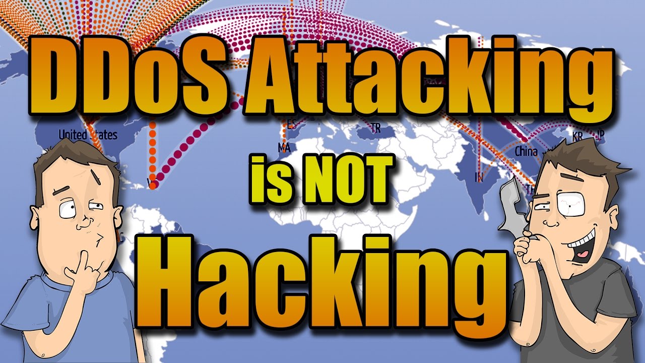 DDoS attacks require no skill, it's not hacking...