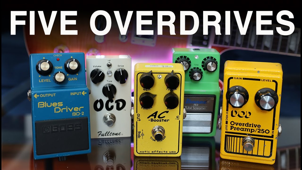 OVERDRIVE Pedal COMPARISON with a Les Paul