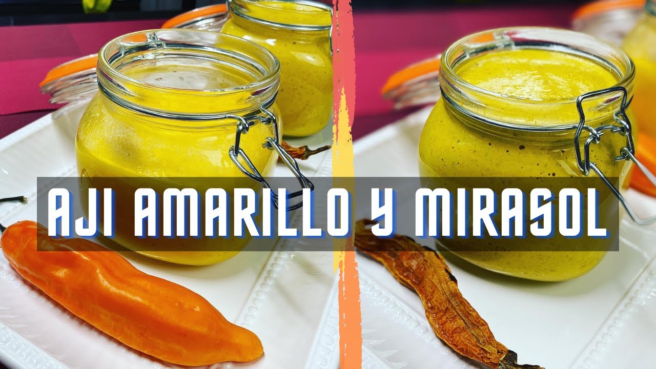 Como hacer ají amarillo y ají mirasol