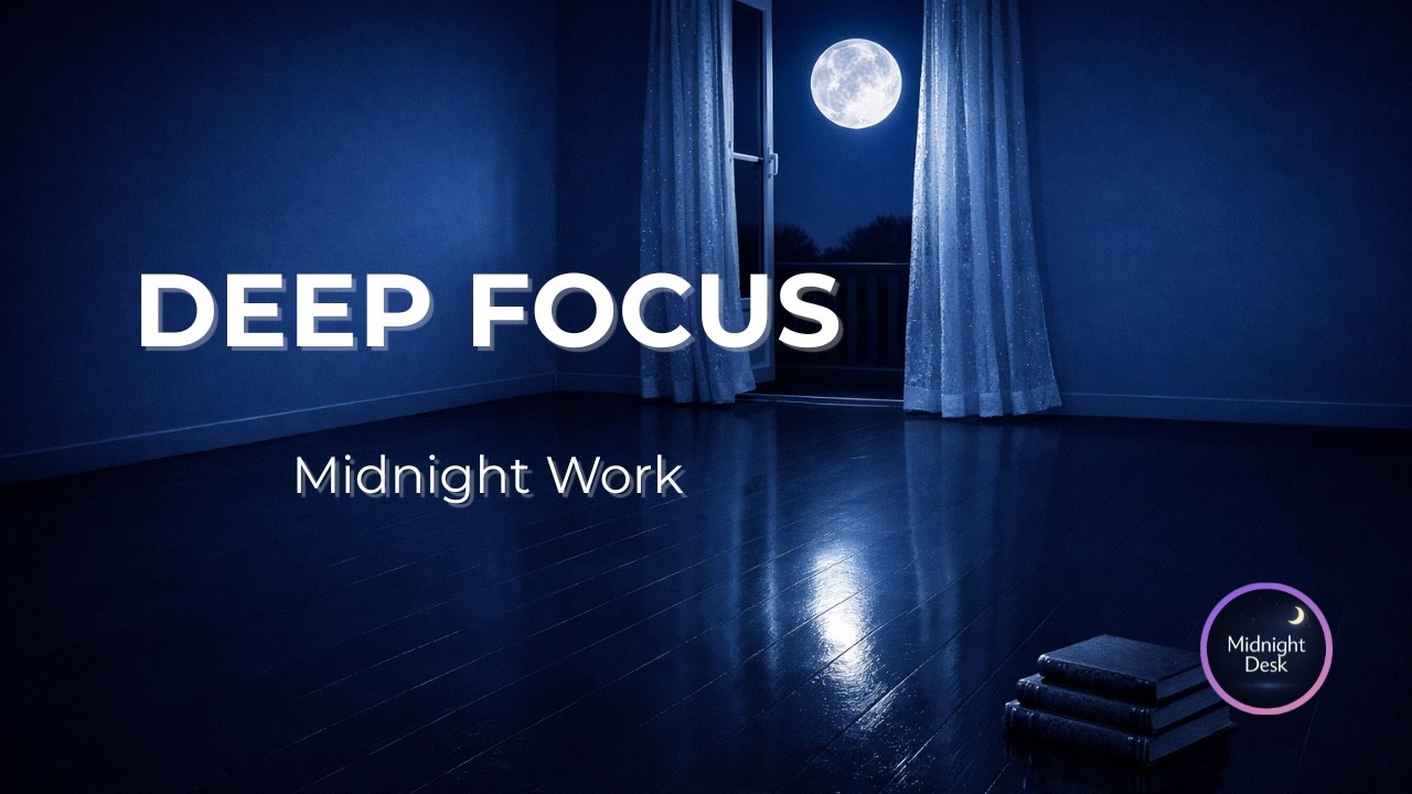 Deep Focus Music for Wrok | Empty Room – Midnight Office Ambient (1 Hour)[Vol.144]