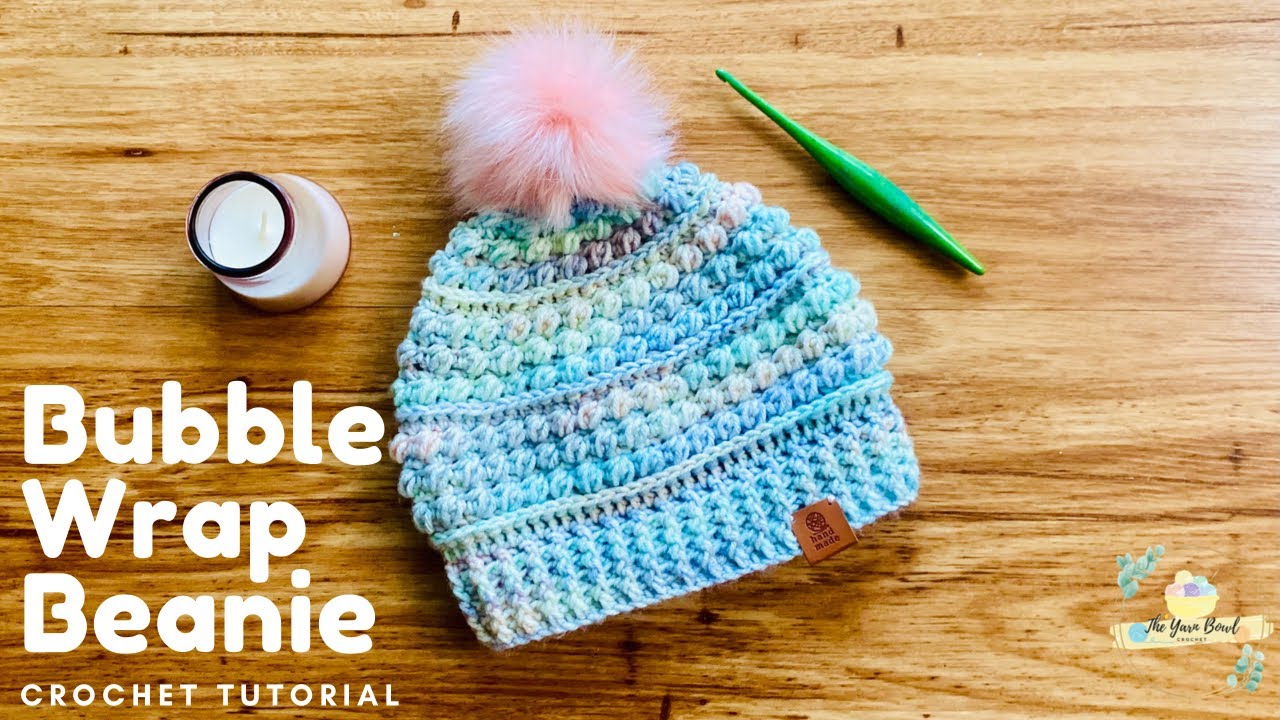 Bubble Wrap Beanie | Easy Crochet Beanie | Easy Crochet Hat