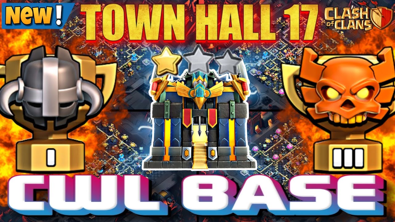 NEW TH17 BEST CWL + RANK BASE || TOP-10 TH17 BEST CWL BASE WITH LINKS + BONUS BASE || TH17 CWL 2026