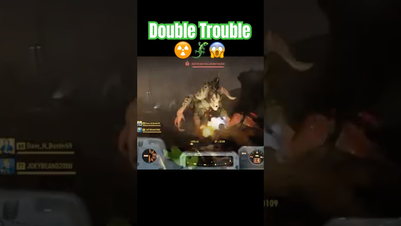 Double Deathclaw☢️🦎😱#fallout #fallout76 #fallout76clips #fo76 #falloutonprime #gaming#trending#fo4