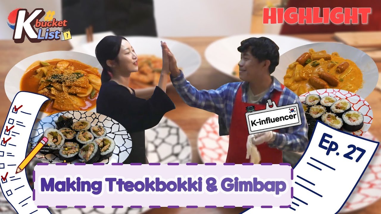 [K-bucket list] Dip Gimbaps into the Tteokbokki sauce 🤤 | Ep.27 Making Tteokbokki & Gimbap