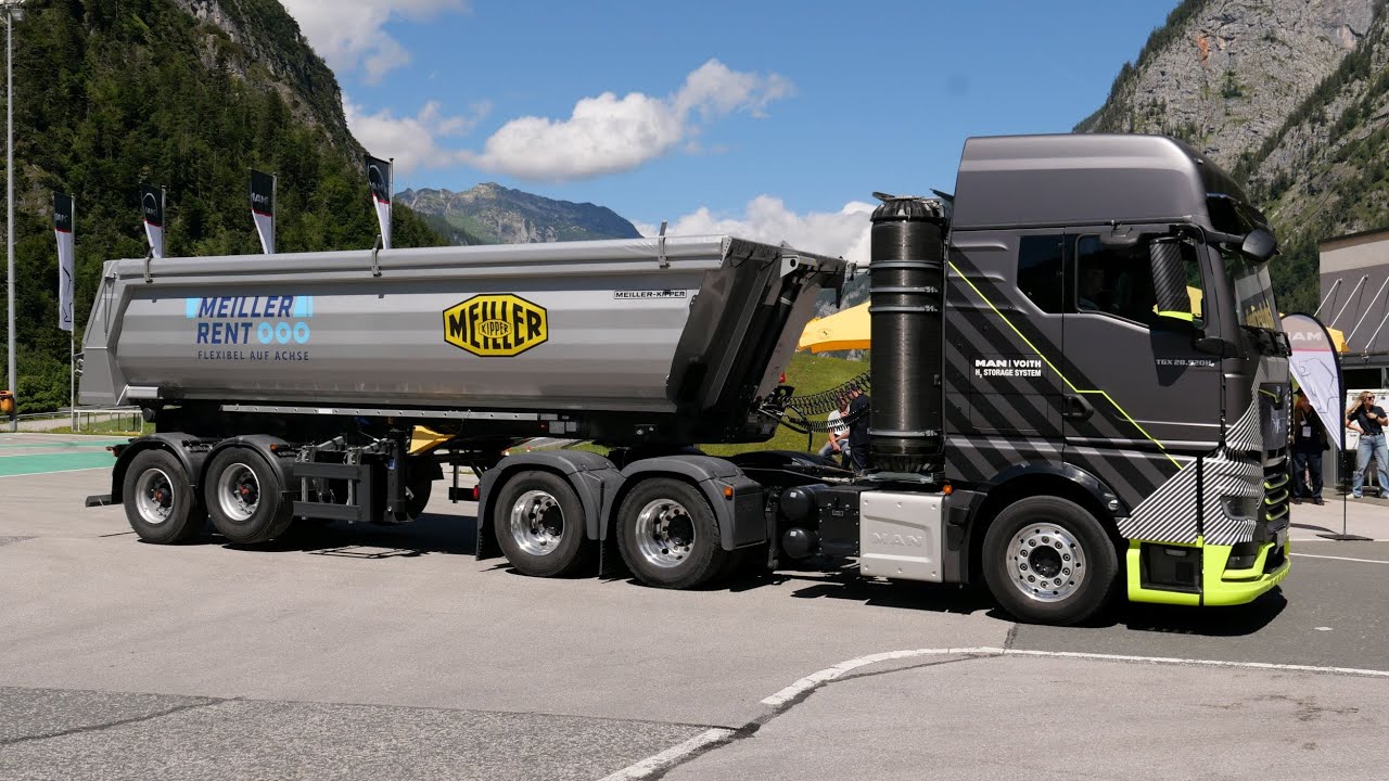 Premi&egrave;res images du MAN hTGX &agrave; moteur &agrave; combustion hydrog&egrave;ne