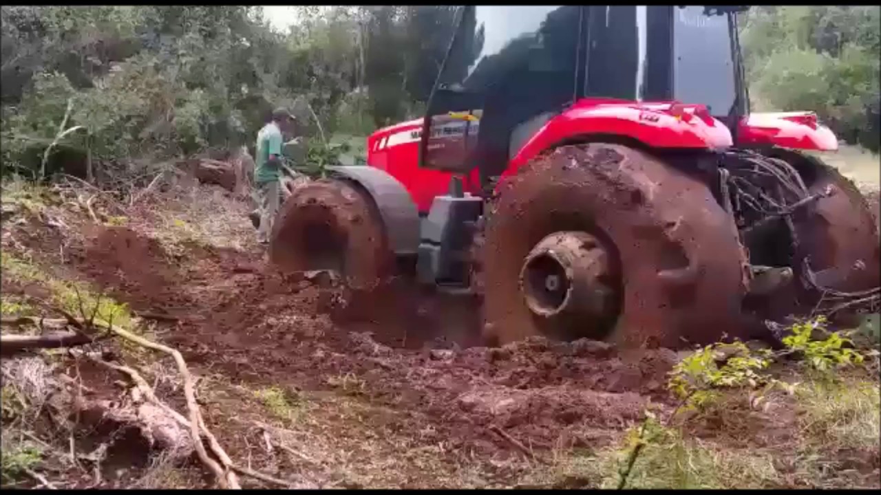 Incrivel !!! Massey Ferguson 7415 e plantadeira Stara se auto-desatolando