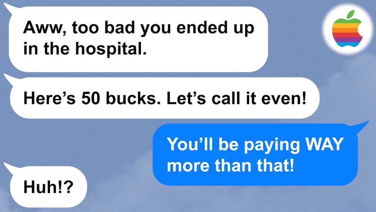 【Apple】Some girl and her friends jumped me outside my apartment… Then bragged about it in a text!