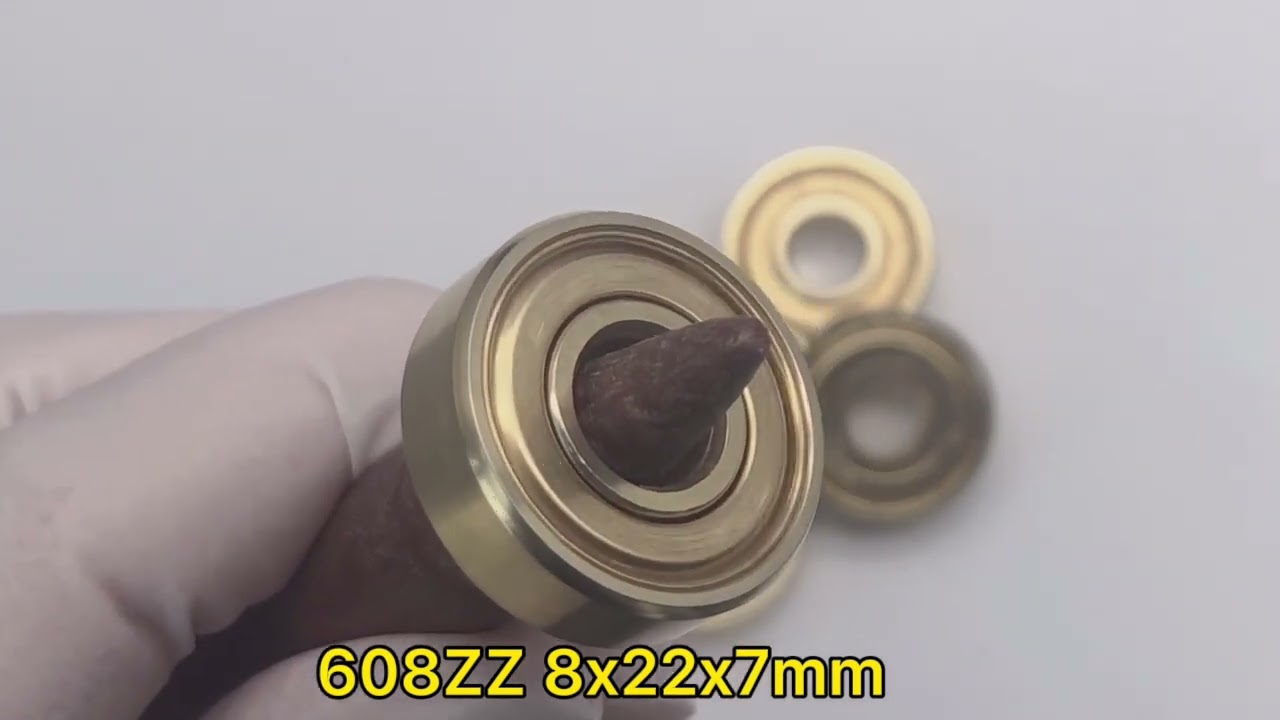 608-ZZ Gold Plated Bearings 8x22x7mm, Pre-Lubricated and Stable Performance  608 skateboard bearings