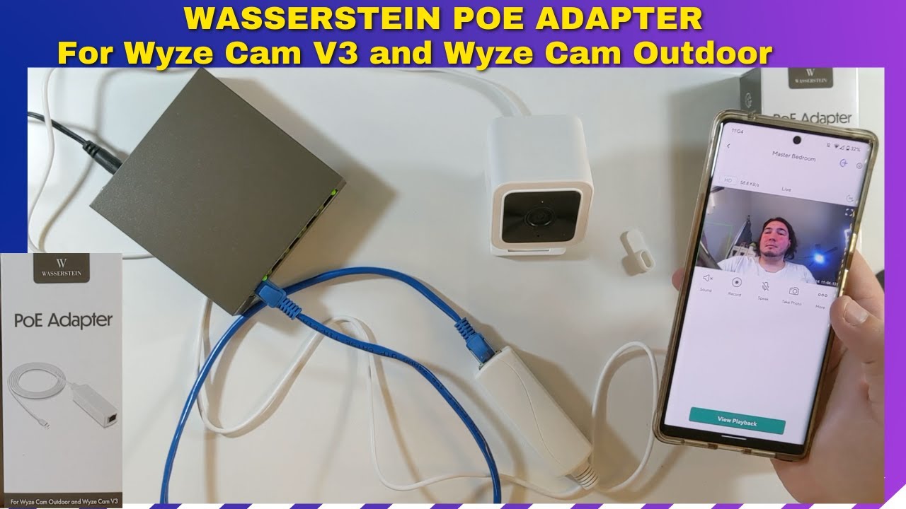 Настройка внешнего адаптера PoE Wasserstein Wyze Cam V3/Wyze Cam!
